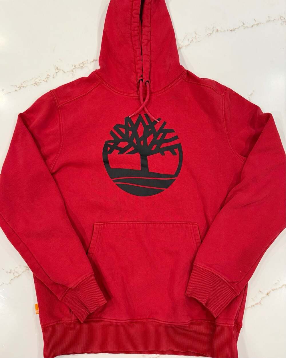 Timberland Core Tree Logo Pullover Hoodie in Red
